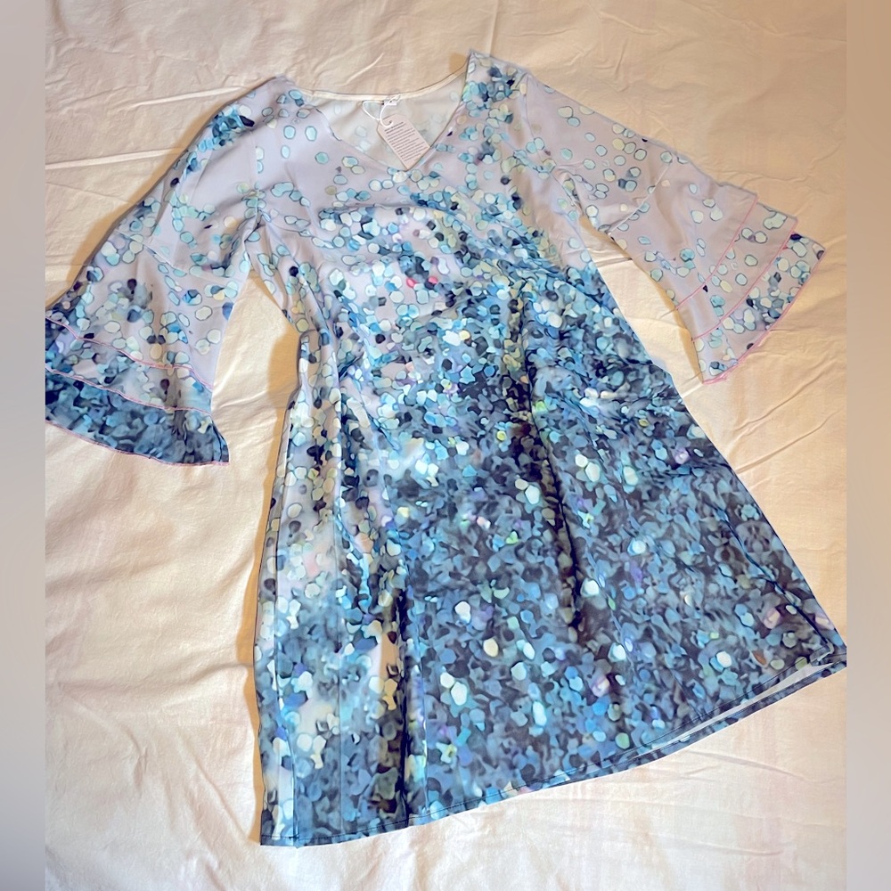 Blue and Lilac Women’s Dress